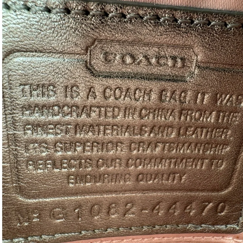 Coach Metallic Gunmetal Clutch Wristlet Bag 44470
